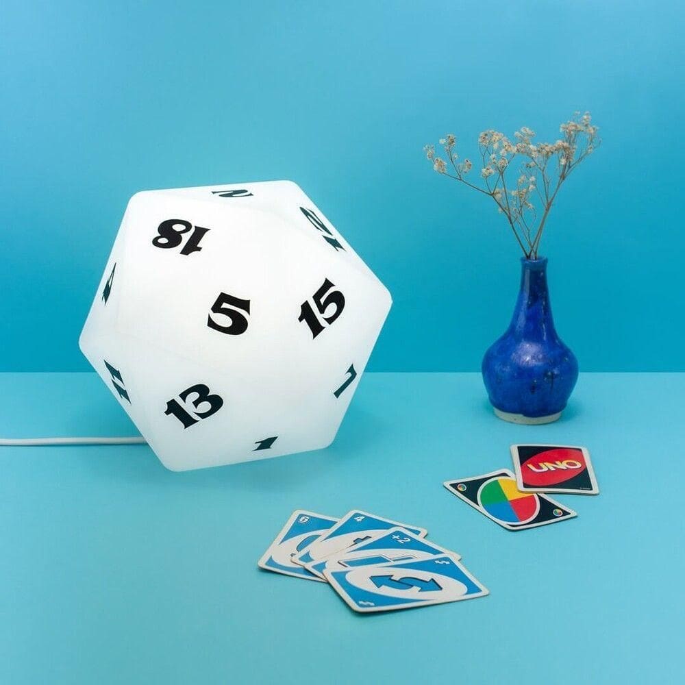 Luminária 3d Dado Icosaedro Rpg