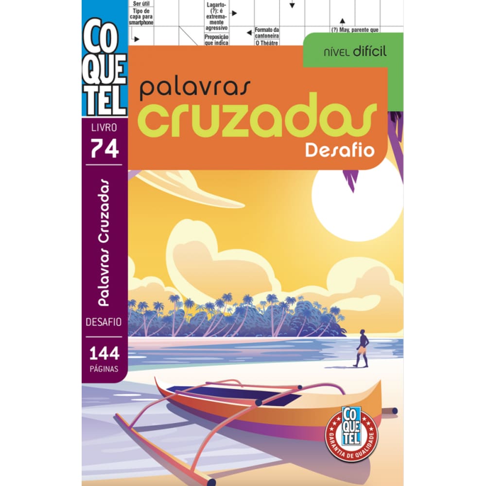 Livro Coquetel Palavras-Cruzadas Desafio 74