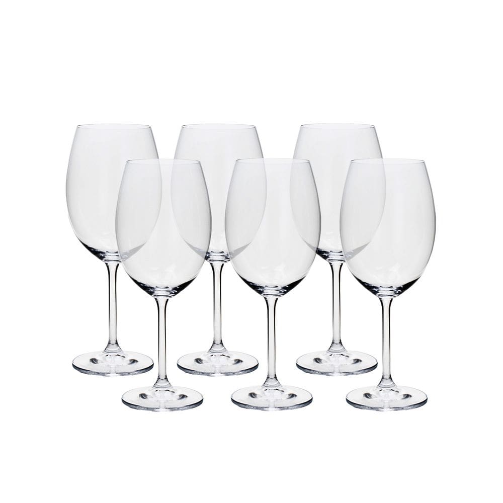 Cj 6 Taças de Cristal para Água/Vinho Colibri 580ml Bohemia