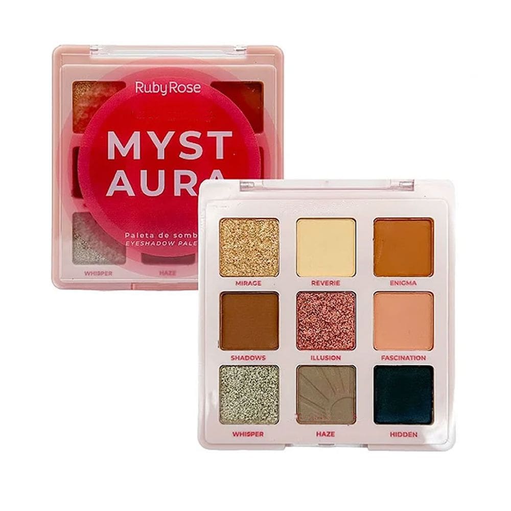 Paleta De Sombra Myst Aura Linha Rosa - Ruby Rose