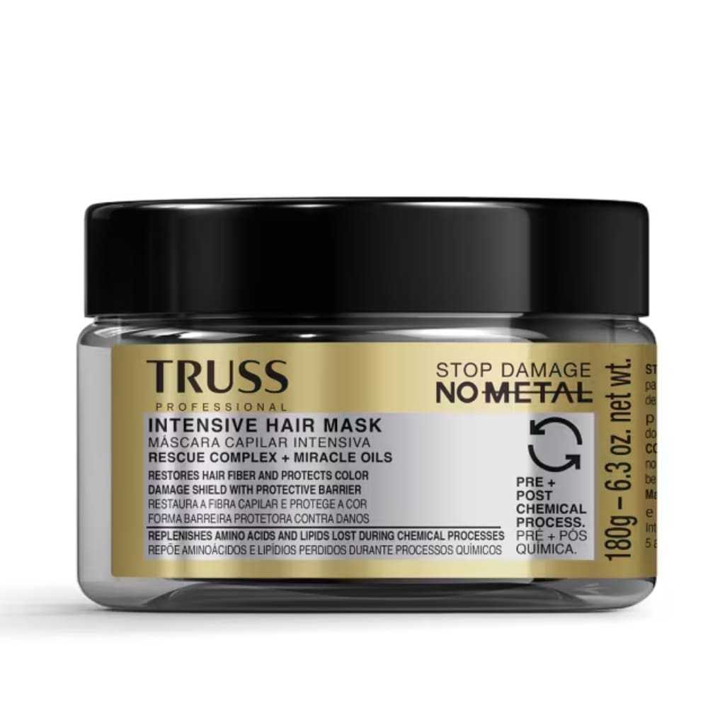 Máscara Capilar Truss No Metal Reconstrutora Pós-Química 180g