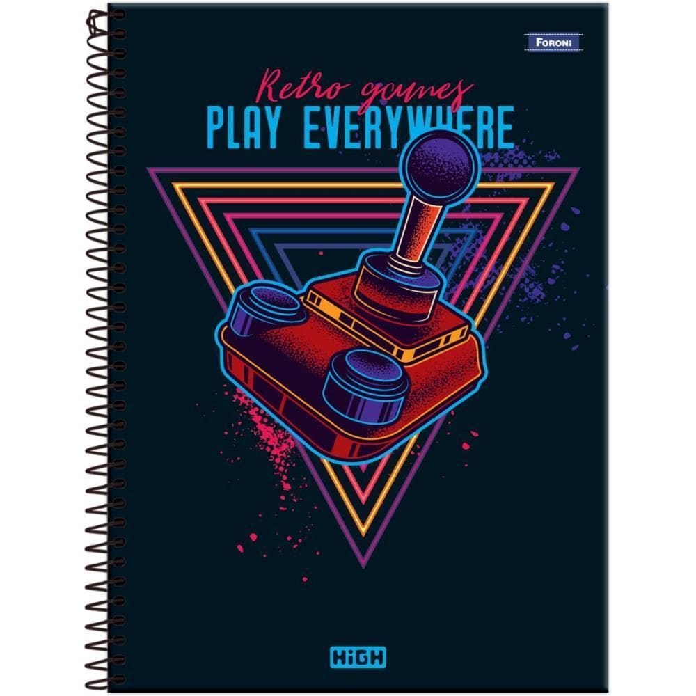 Caderno 12X1 Capa Dura High Masculino 192F Pct.C/04