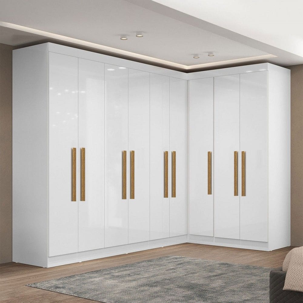 Guarda-Roupa Modulado German 9 Portas 2 Gavetas Branco - Maxel