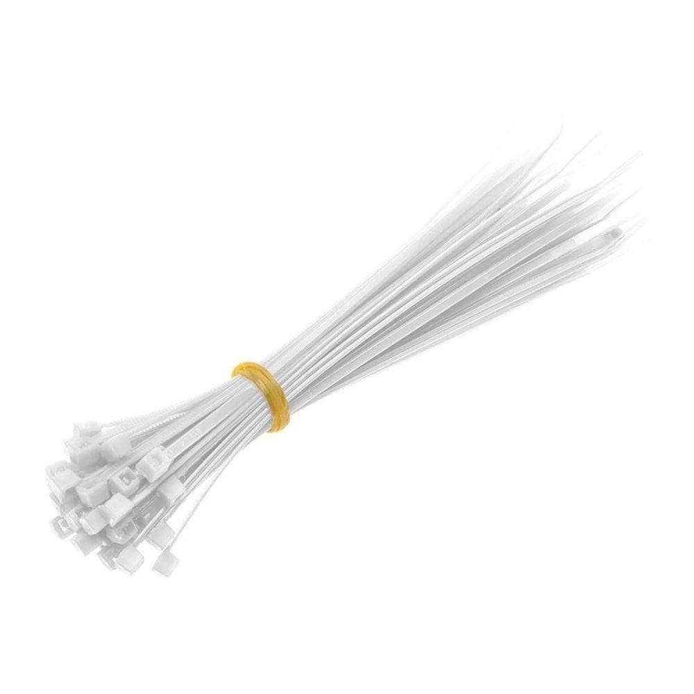 Abraçadeira Nylon Western 2,5 X 10cm Com 100 Unidades Branca