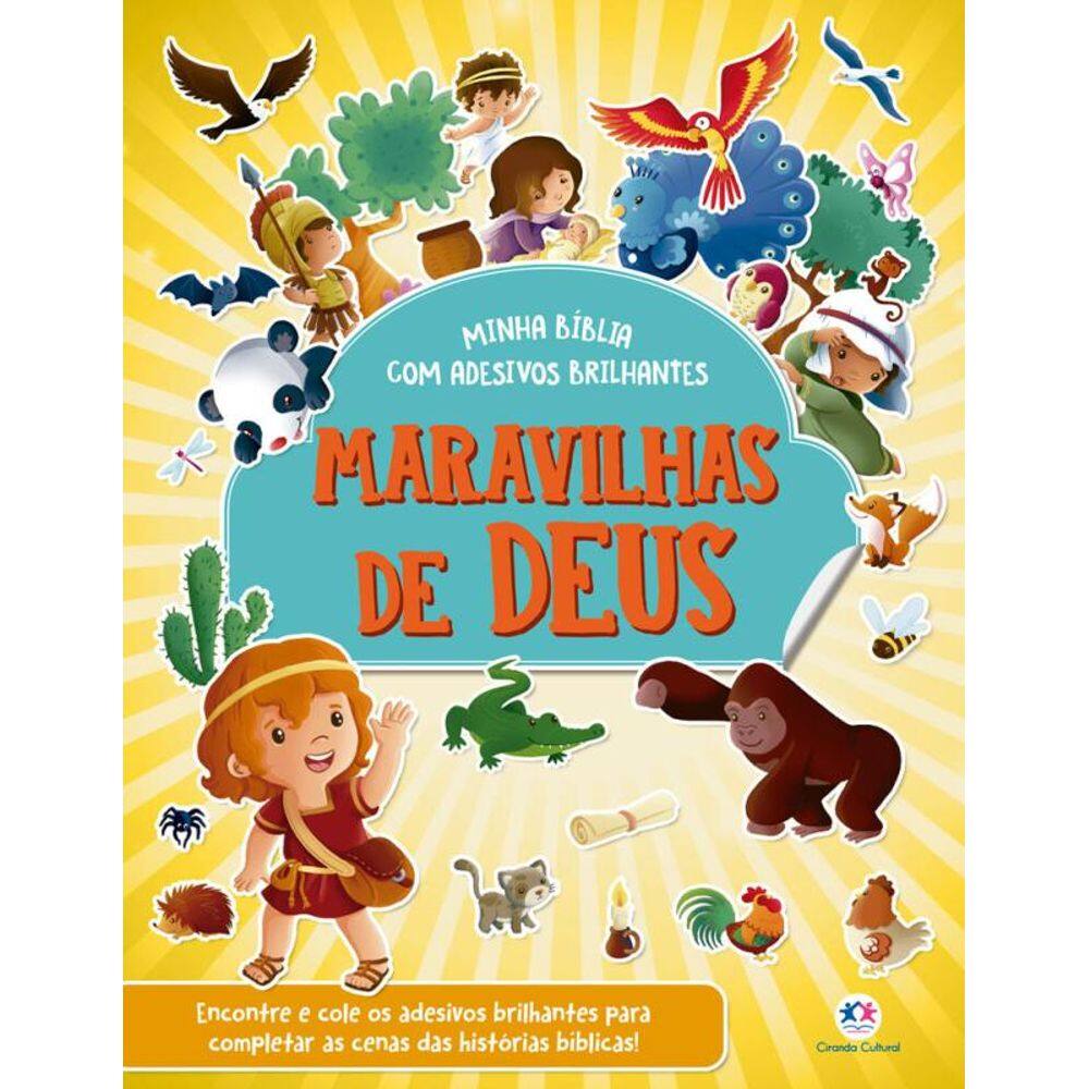 Maravilhas de Deus - Bíblia com adesivos brilhantes