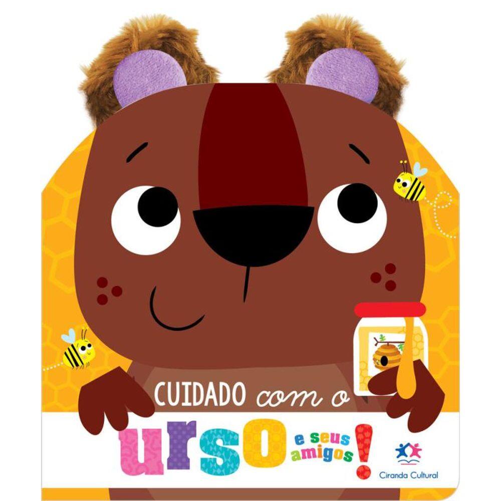 Cuidado com o urso e seus amigos! Orelhinhas de pelúcia