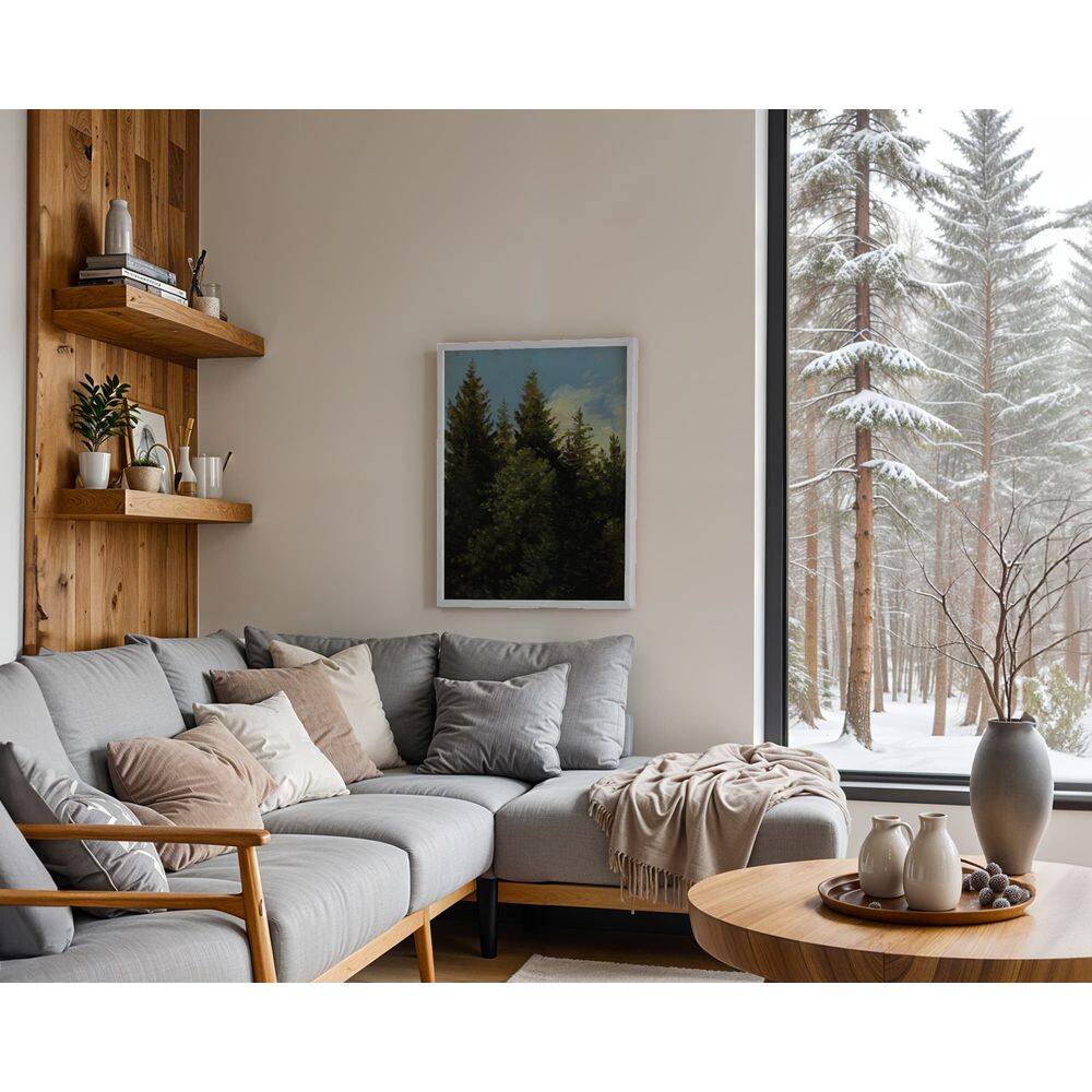 Sinfonia das folhas - 70 x 50 Caixa (canvas)