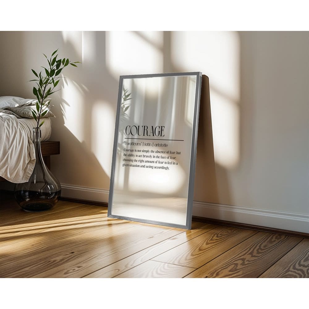 Courage branco - 50 x 70 Caixa (vinil)