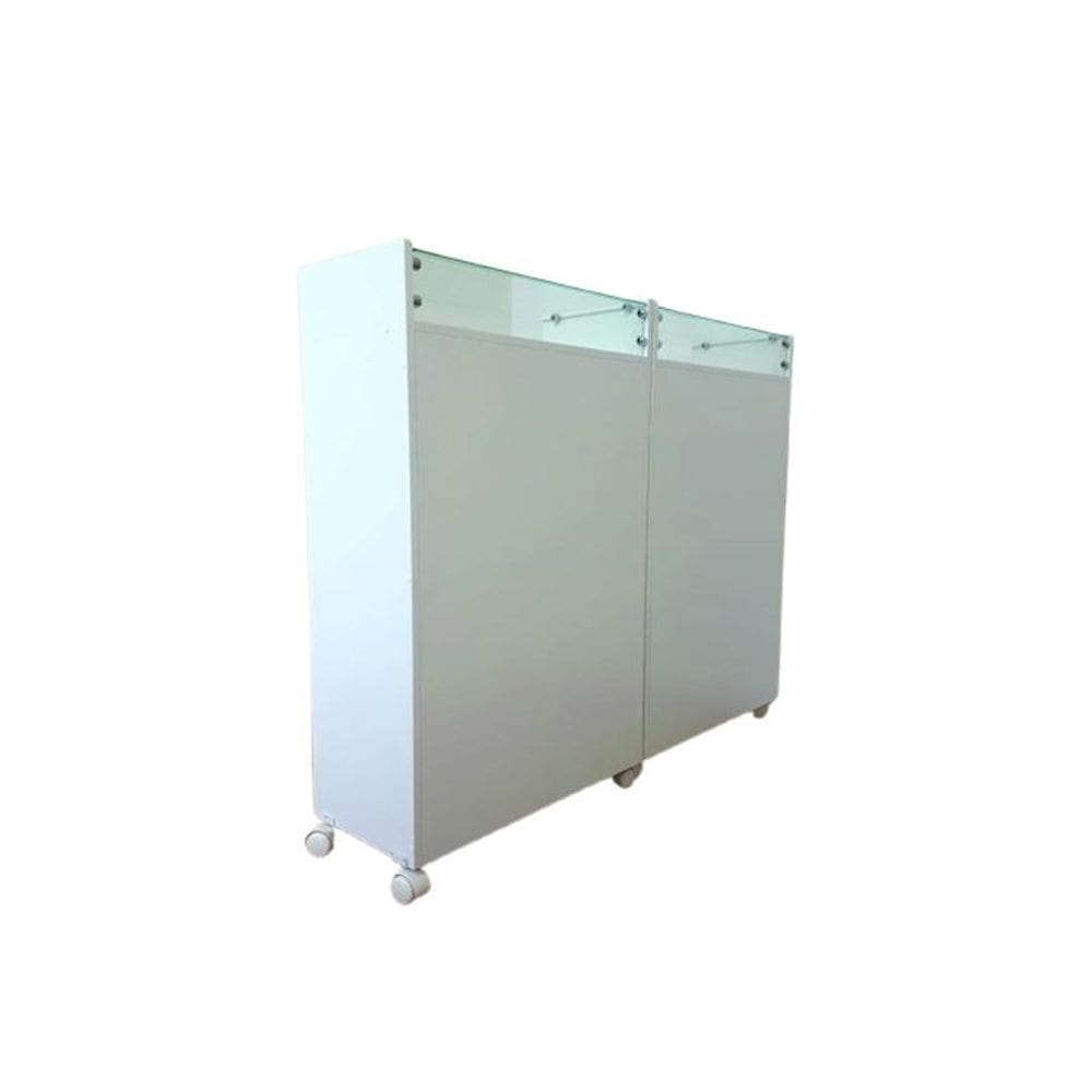 Kit 2 Balcões Tampo Vidro Solução Completa Exposição E