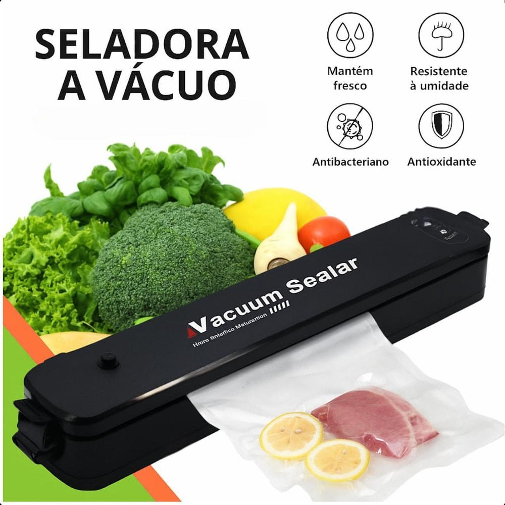 Máquina Seladora Alimentos Portátil Bivolt Eficiente