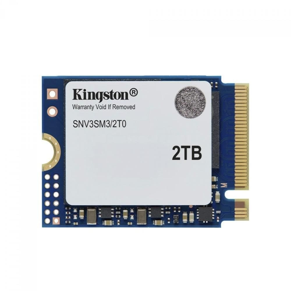 SSD M.2 2TB Kingston NV3 - NVMe - PCIe 4.0 - Formato 2230 - Leitura 6.000MB/s - Gravação 5.000MB/s