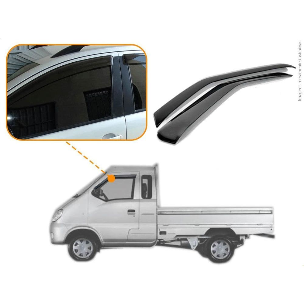 Calha De Chuva Ecoflex Hafei Towner Cabine Estendida