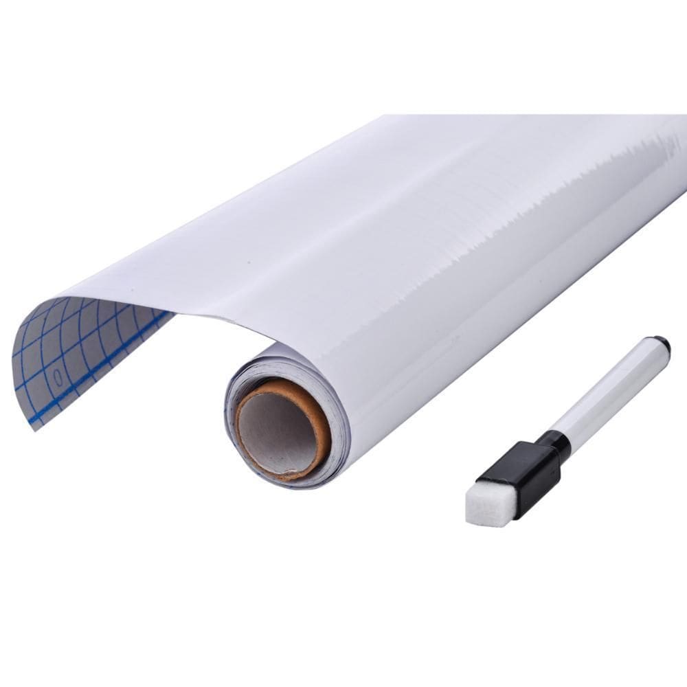 Adesivo Plástico Quadro Branco Com Marcador 2 Metros 45 Cm