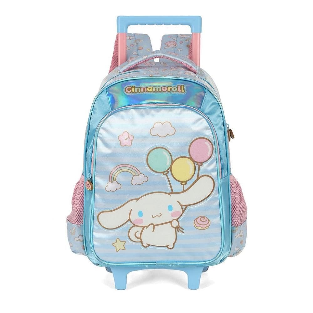Mochila de Rodinhas Luxcel Com Alça Cinnamoroll Azul