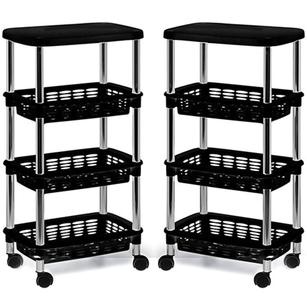 Kit 2 Fruteiras para Cozinha Móvel com 3 Prateleiras Alice