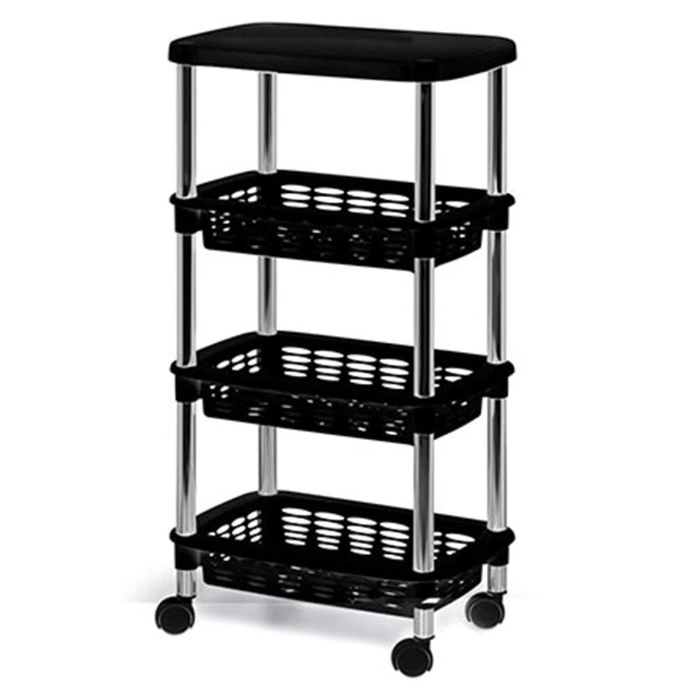 Fruteira para Cozinha Móvel com Tampo 3 Prateleiras Alice