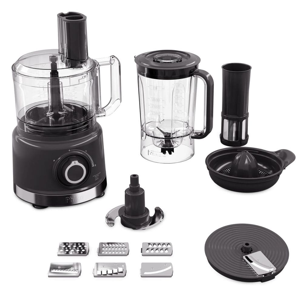 Multiprocessador Philco 1000W 5 em 1 4 Lâminas Preto PMP10B