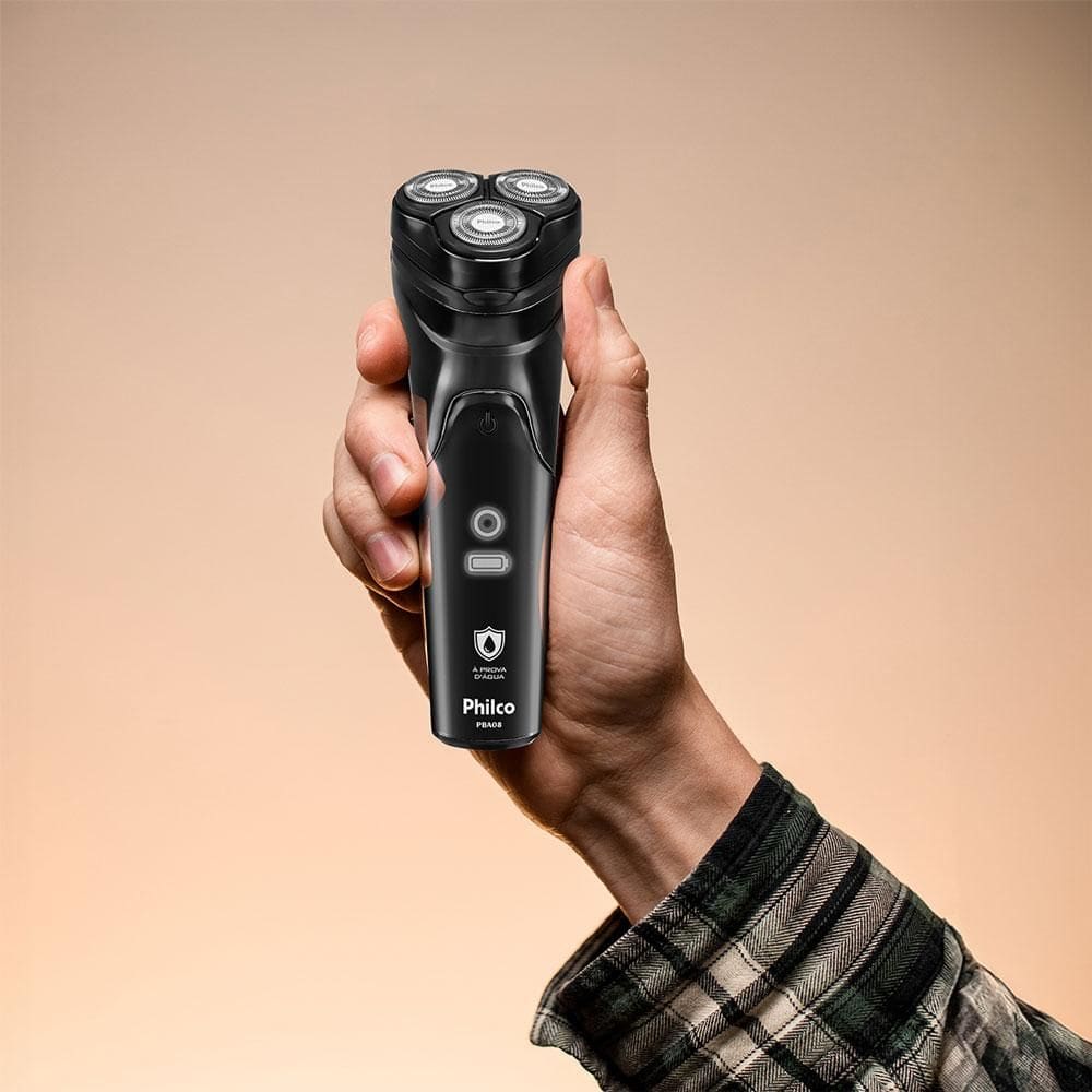 Barbeador Elétrico PBA08 Philco Preto Bivolt