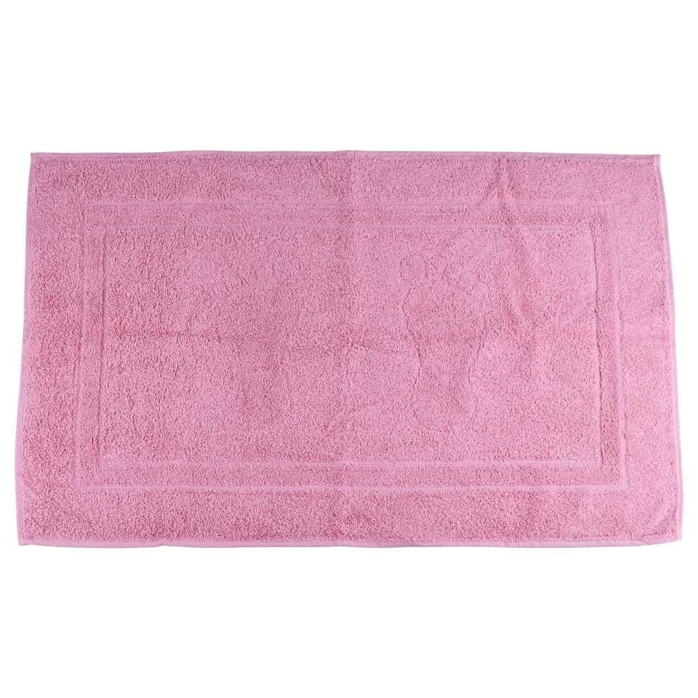 Toalha de Piso Pegada Camesa Rosa