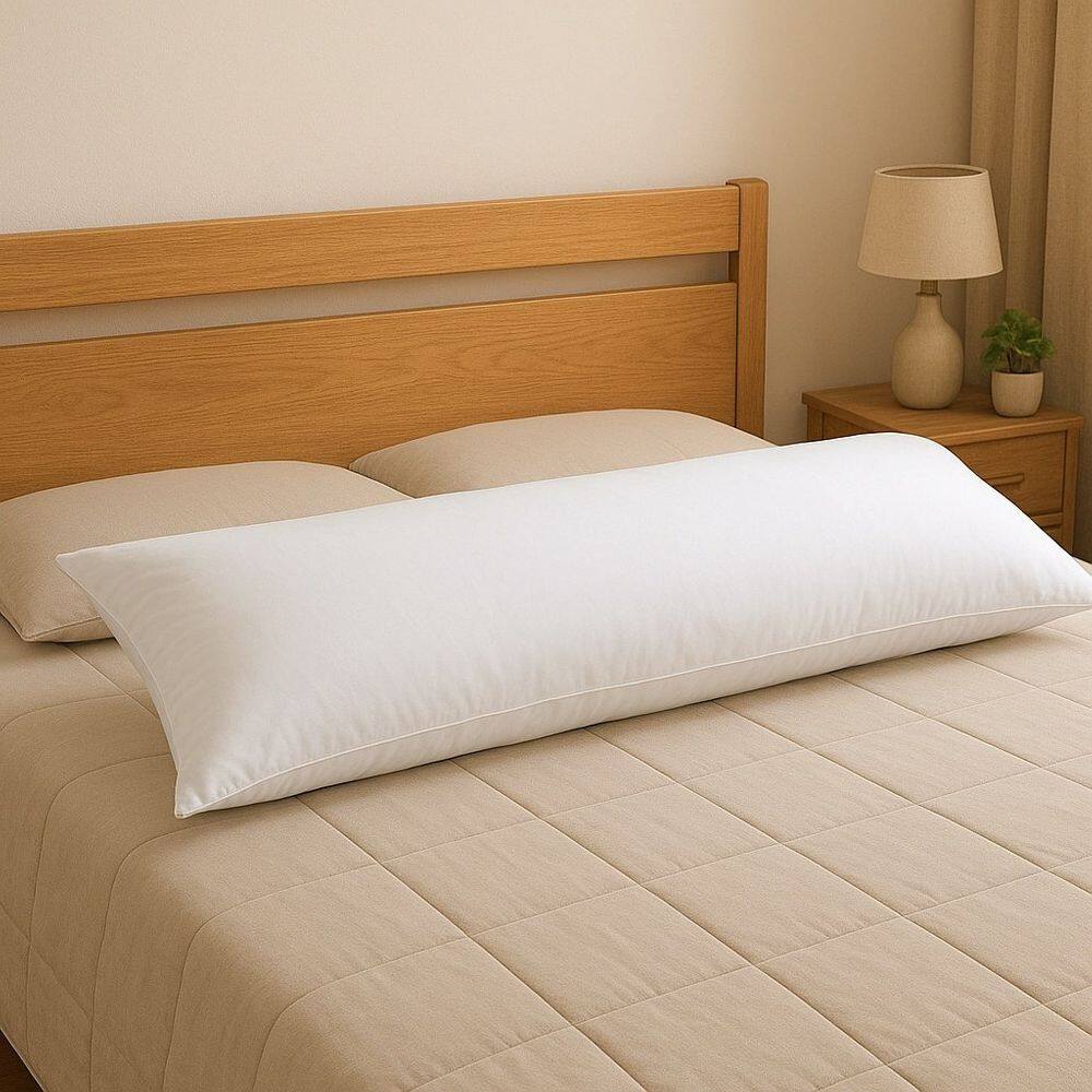 Travesseiro de Corpo 50x140cm Extra Grande Fibram Branco