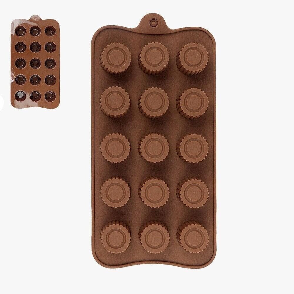 Forma Para Chocolate Silicone Bombom Redondo - Tudo em Caixa