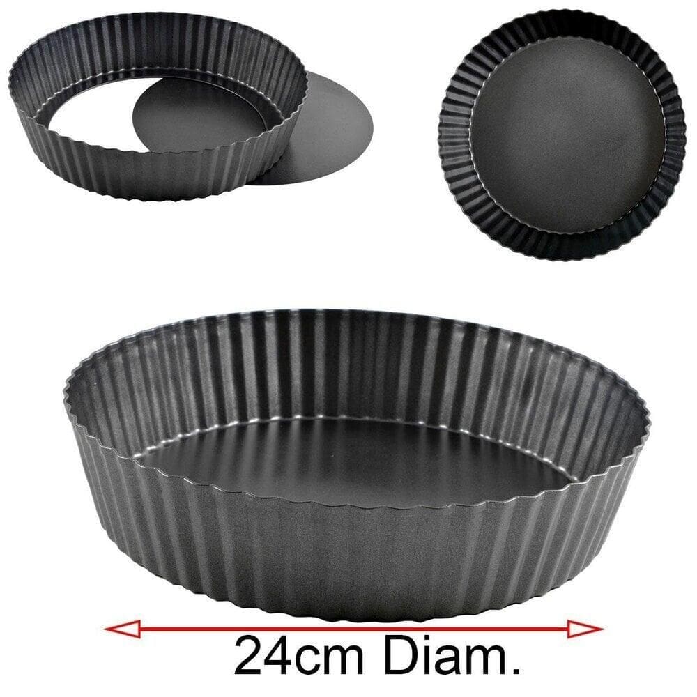 Forma de Metal 24cm Fundo Removivel - Tudo em Caixa