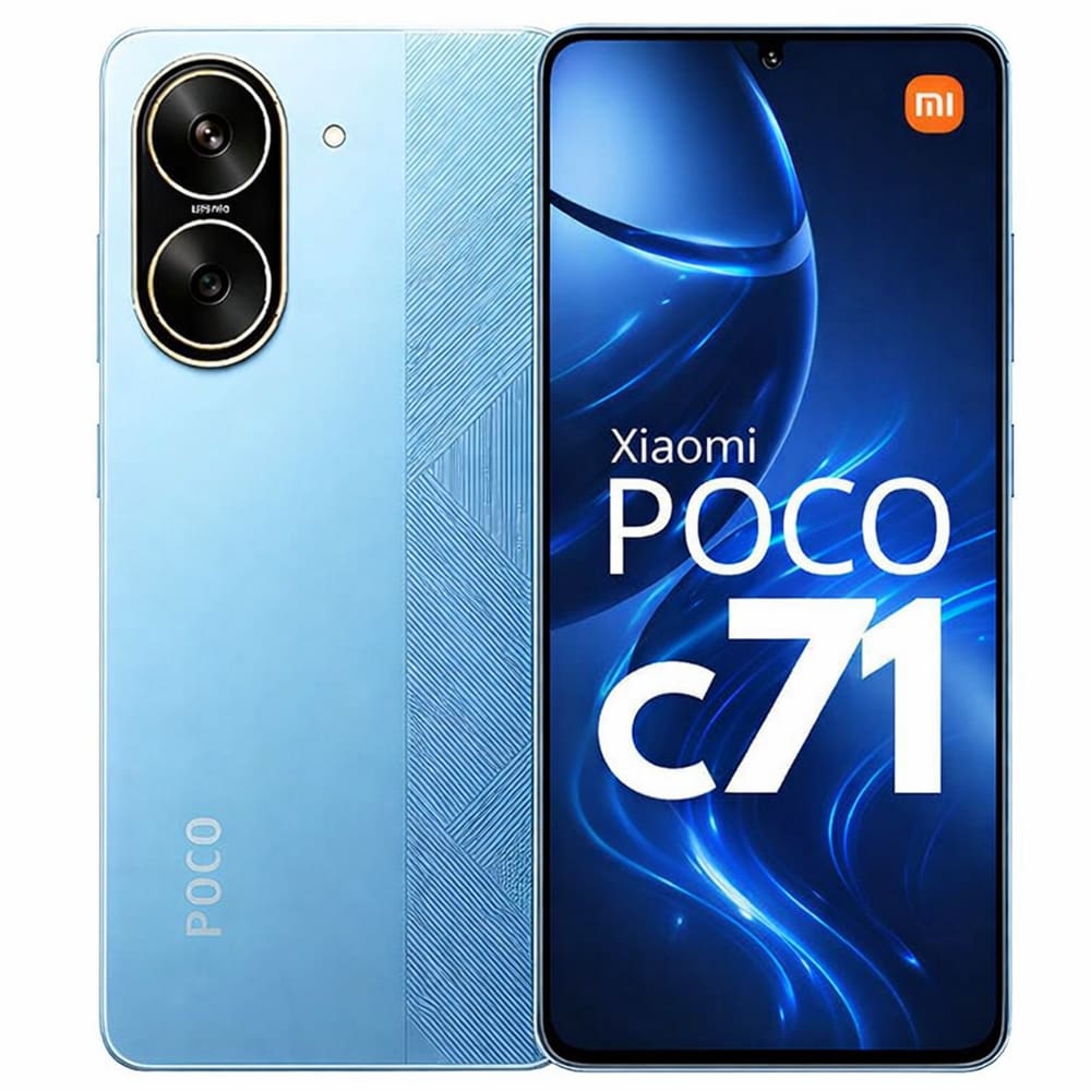 Smartphone Celular xiaomi Poco C71 , 128GB, 4GB RAM, Câmera 50MP, Tela 6,72, Android 14, Bateria 5000mAh, Dual SIM, Azul
