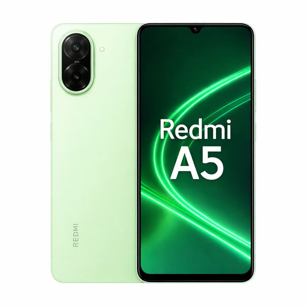Smartphone Celular Xiaomi Redmi A5 4G, 128GB, 4GB RAM, Câmera 13MP, Tela 6,79 HD+ 90Hz, Android 14, Bateria 5000mAh, Dual SIM, Cor Verde