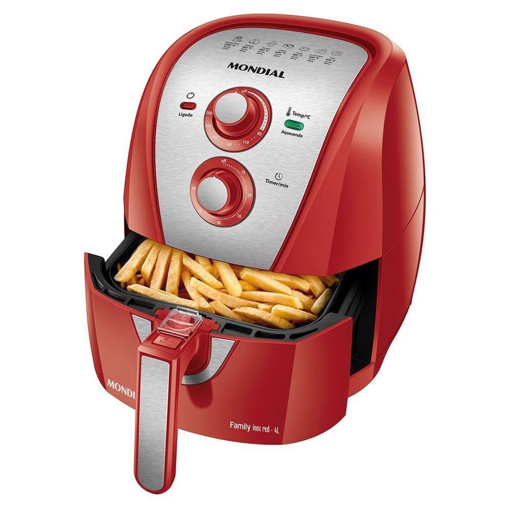 Fritadeira Sem Óleo Air Fryer 4L Mondial 1500W AFN-40-RI 220V