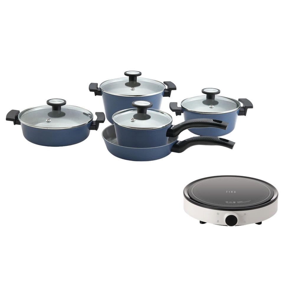 Conjunto Reverse Azul + Fogão De Indução Fika