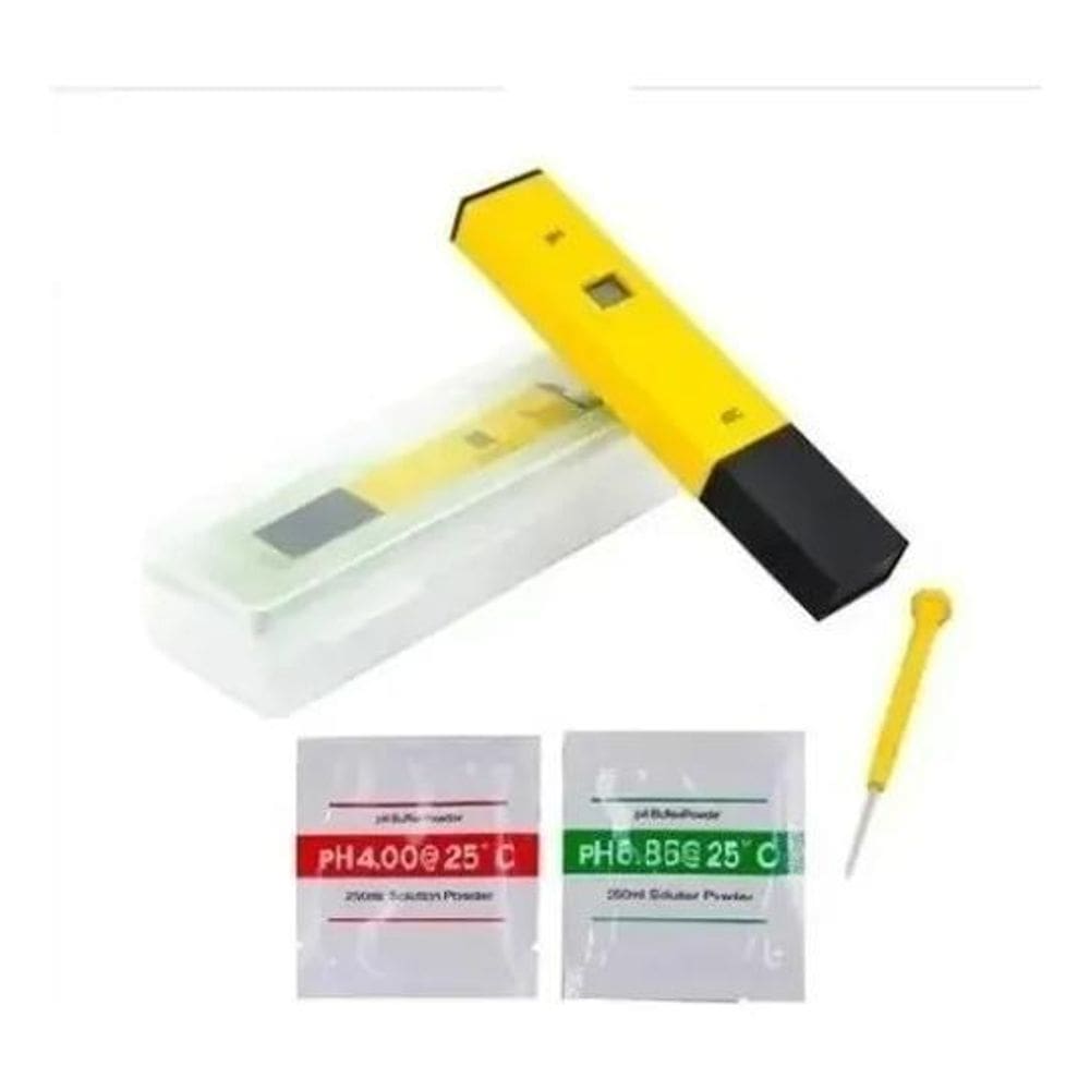 2X Medidor De Ph Digital Phmetro Água Temperatura Solo Portá