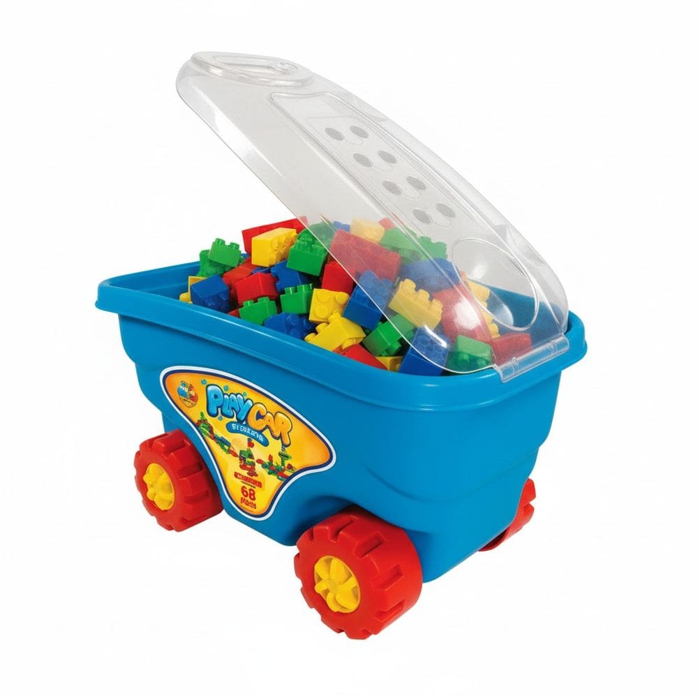 Blocos de Montar Carrinho Play Car - 48 Peças - GGB Brinquedos