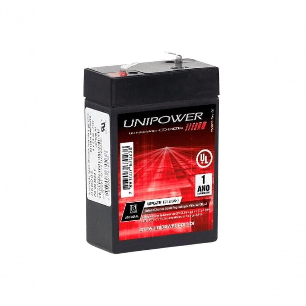 Bateria Estacionaria Unipower Up628 6v 2,8ah