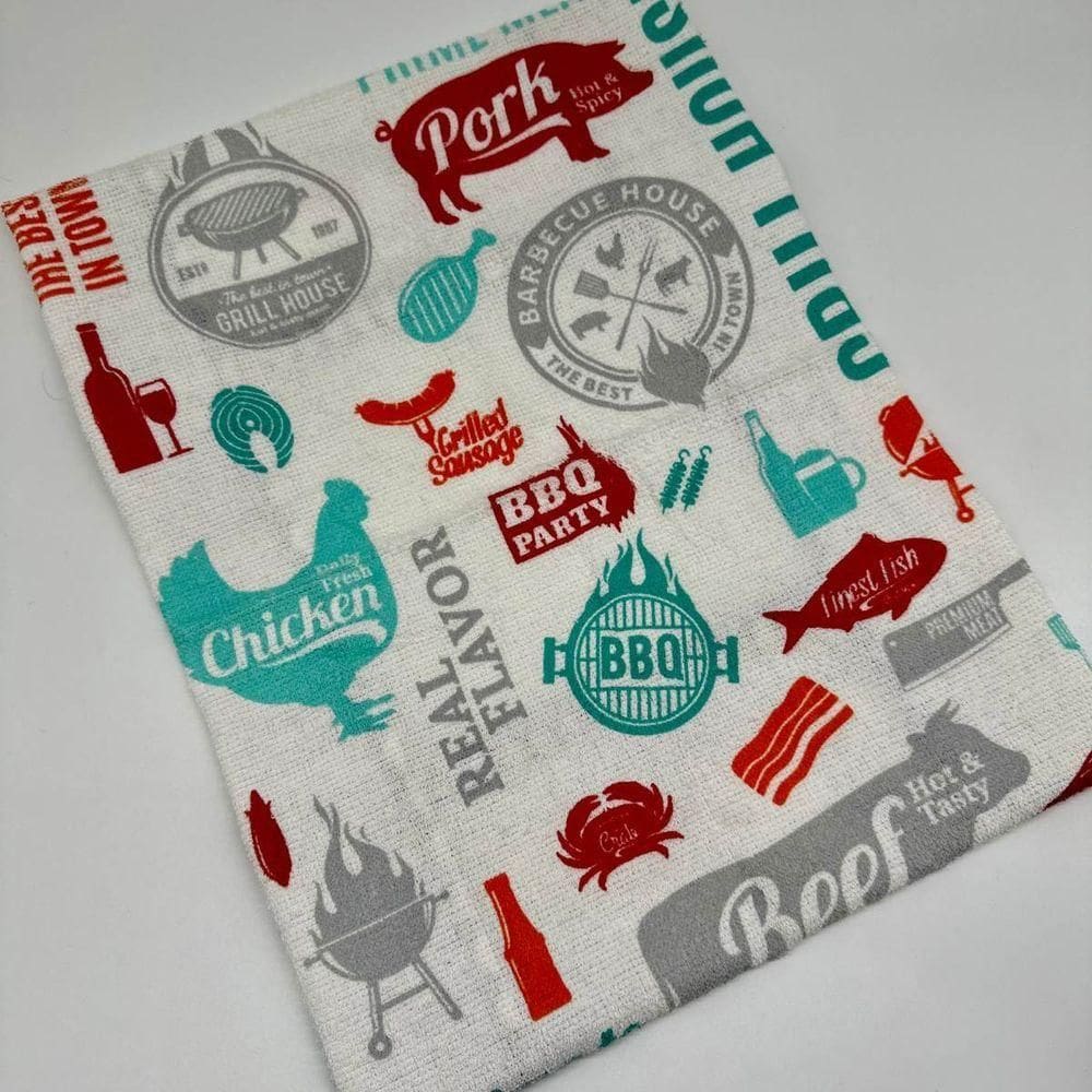 Pano De Copa Prata 45cm X 65cm Barbecue 1