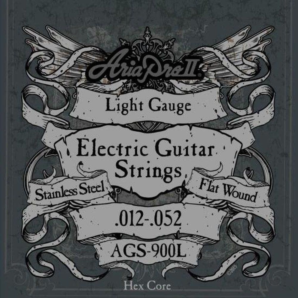 Encordoamento Guitarra Flat Wound .012 Aria Pro Ii