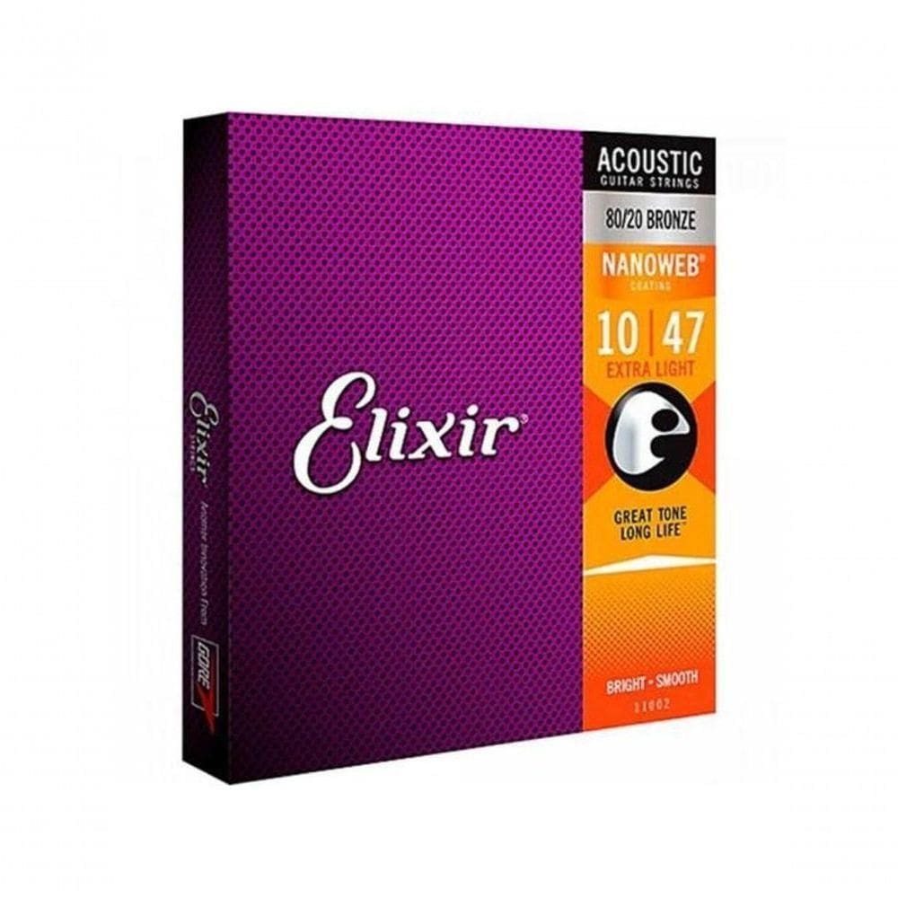 Encordoamento Violão .010 Extra Light Elixir