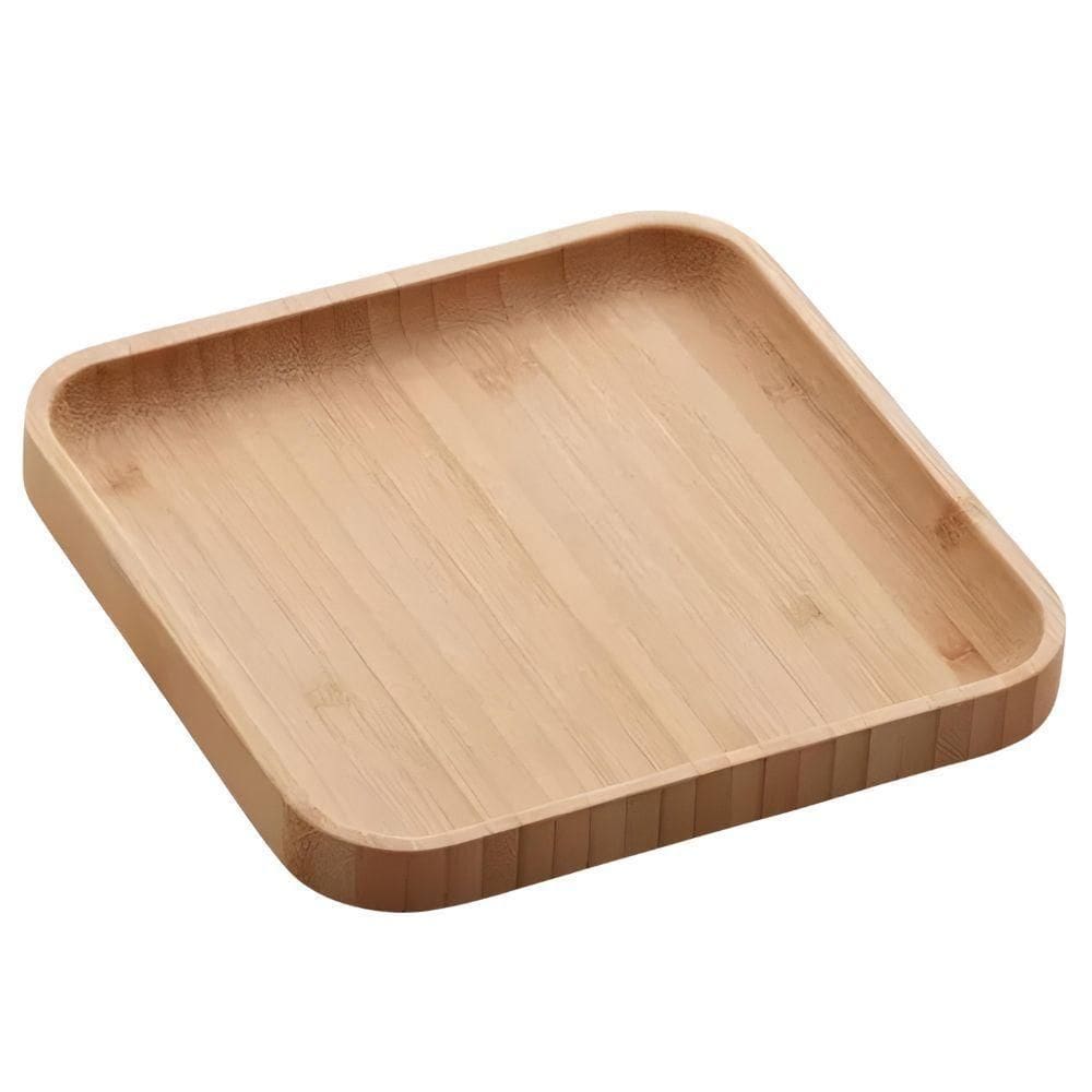 Bandeja De Bambu Para Petiscos Square 17x17cm Lyor