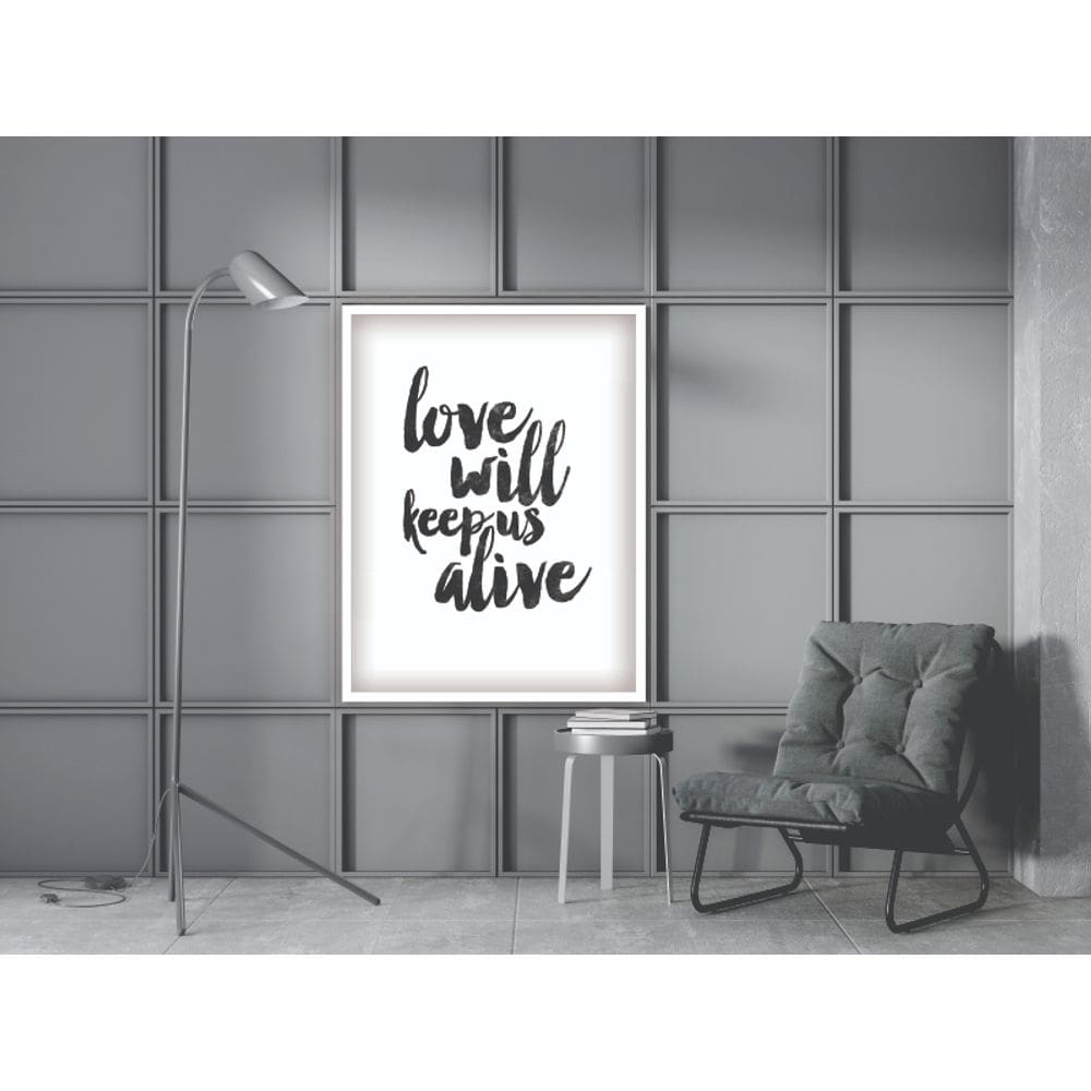 Love will keep us alive - 20 x 30 Caixa (canvas)