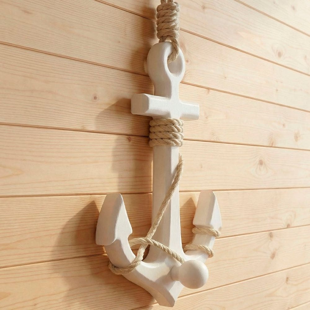 Âncora Marítima Náutica Decoração Casa De Praia Mar 18x15cm