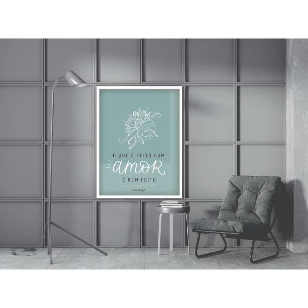 Feito com amor - 20 x 30 Caixa (vinil)