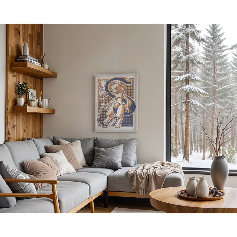 Mewtwo - 30 x 40 Caixa (canvas)