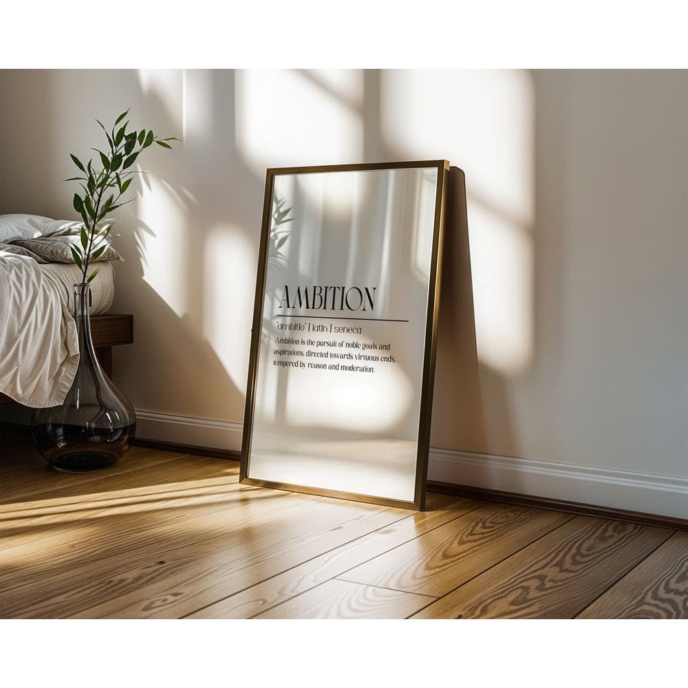 Ambition branco - 50 x 70 Caixa (canvas)