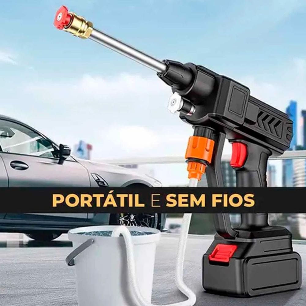 Lavadora Alta Pressão Para Calçadas Com Espuma