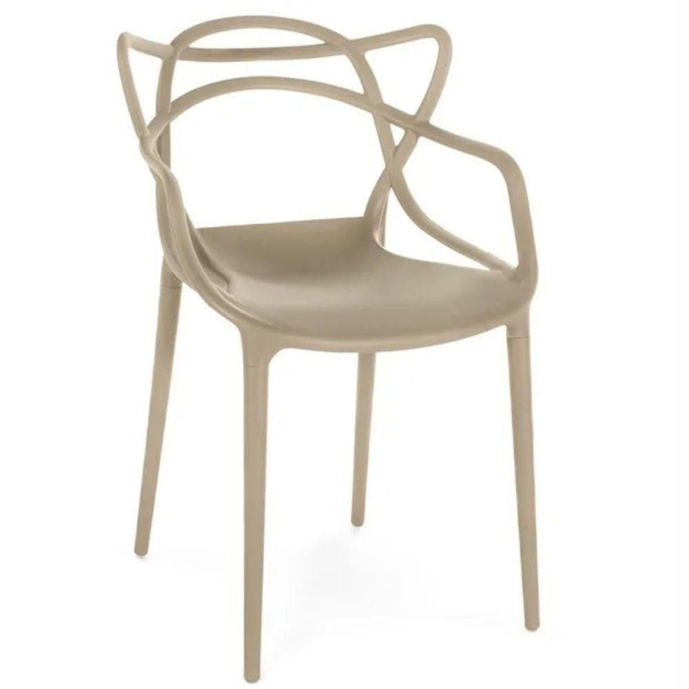 Cadeira Escritório Allegra Escrivaninha Sala Nude