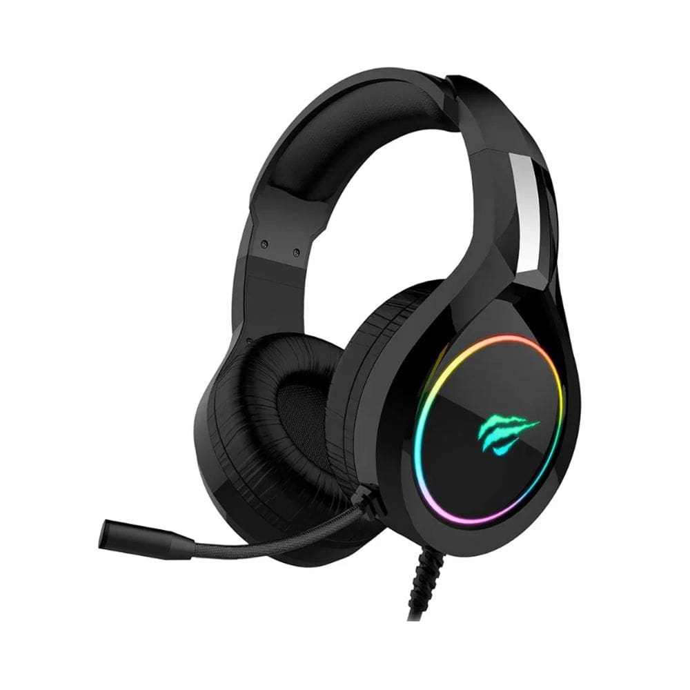 Headset Gamer Havit H2232D RGB Com Microfone Flexível Preto