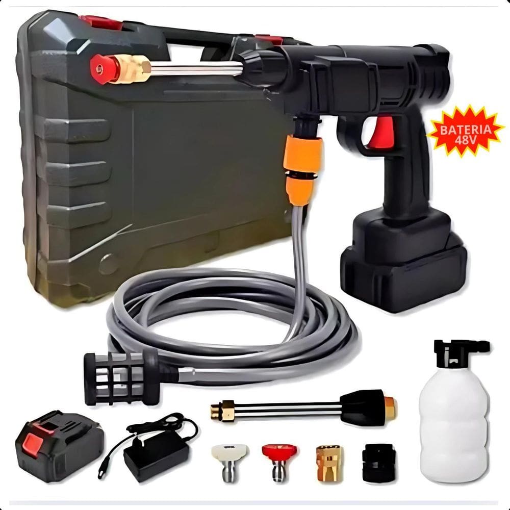 Lava Jato Alta Pressão Portátil Para Jardim E Pisos
