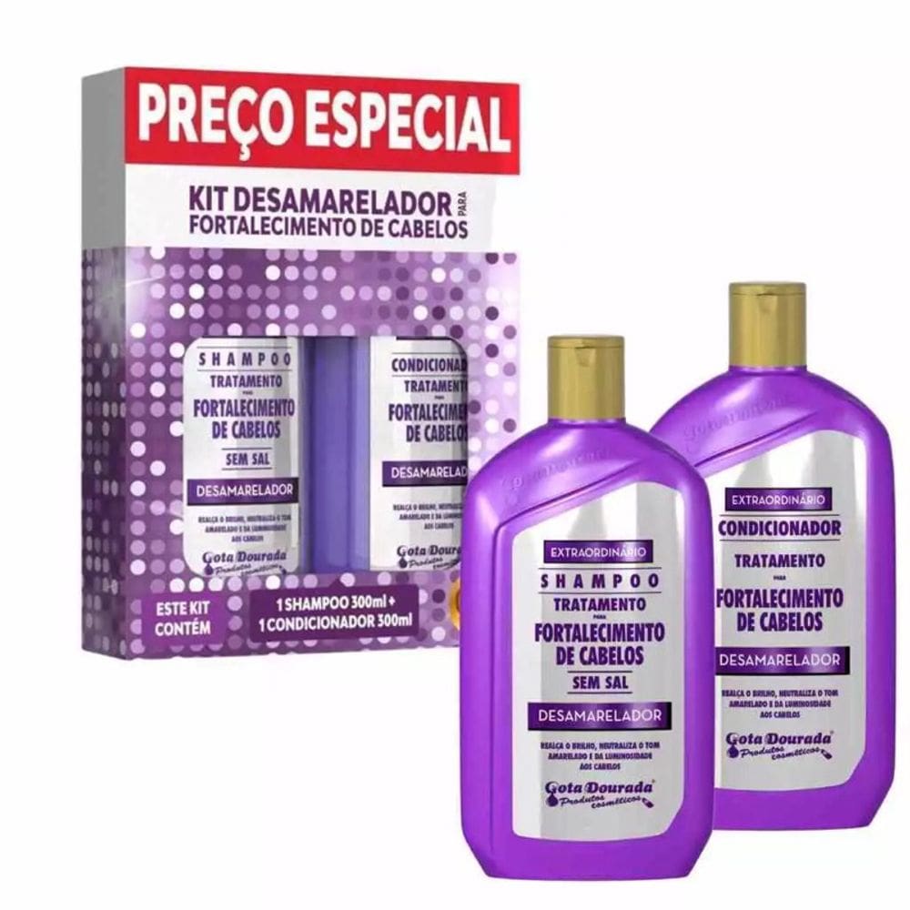 Kit Gota Dourada Shampoo 300ml + Condicionador 300ml