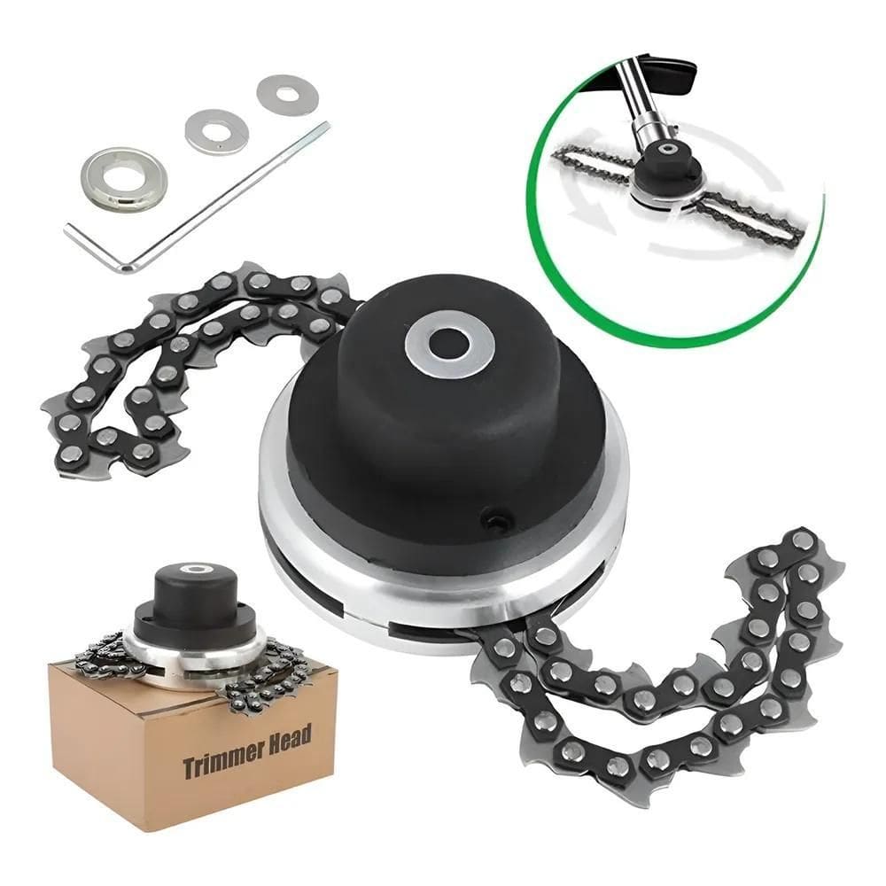 2X Cabeçote Corrente Para Roçadeira Corta Grama Universal