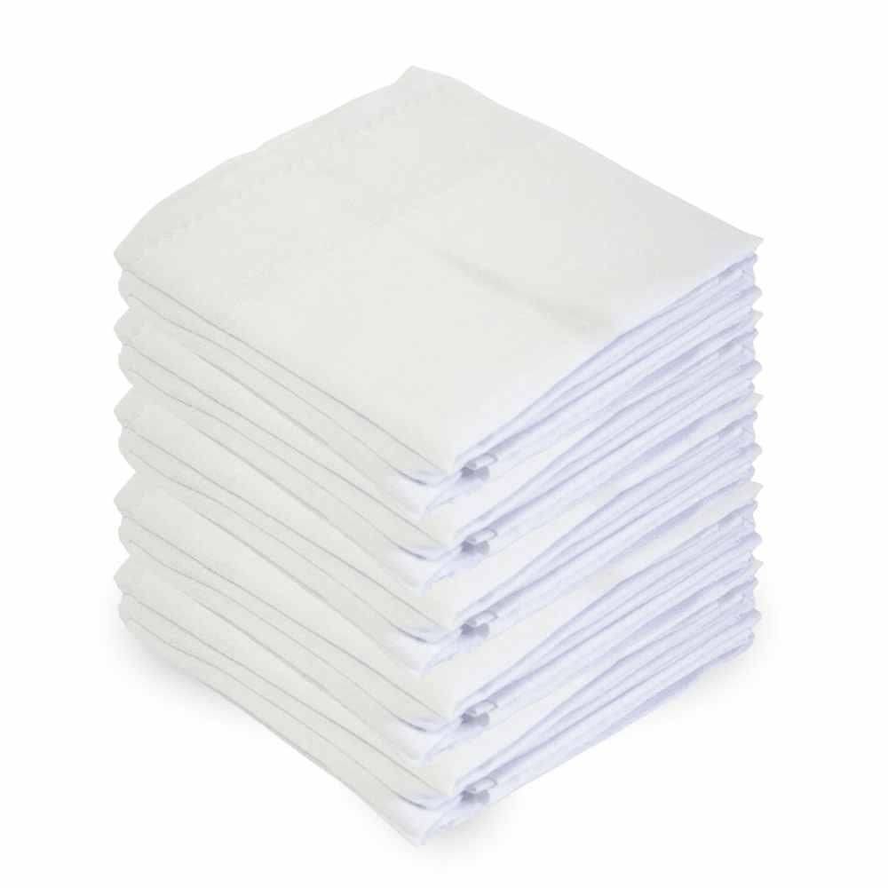 Kit 5 Fralda De Pano Branco Bebê Pinte E Borde Luxo Barra