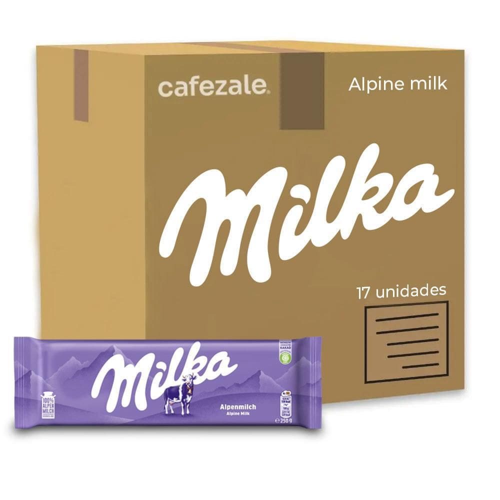 Chocolate Milka Alpine Milk Kit 17 Barras De 250G